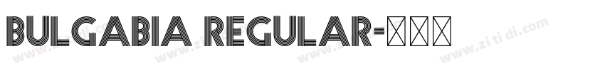 Bulgabia Regular字体转换